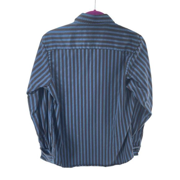 Robert Graham boys large 14 16 cotton striped button up down shirt top - Picture 2 of 12